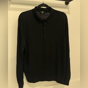 Uniqlo long sleeve polo shirt